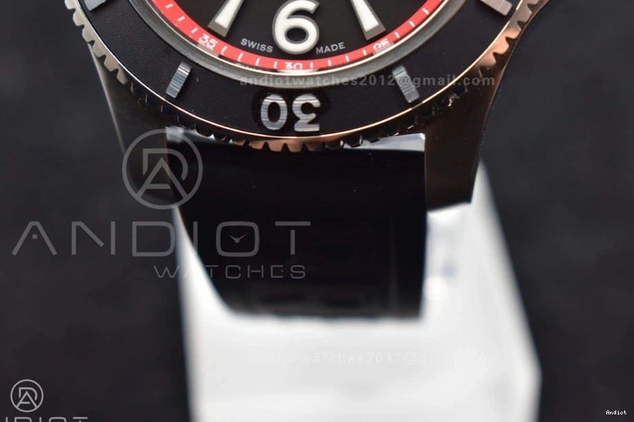 Dial With Bezel A2824 Edition Superocean Automatic On Black Orange 1:1 Strap 44 And Rehaut Best Black Rubber BLSF 1105